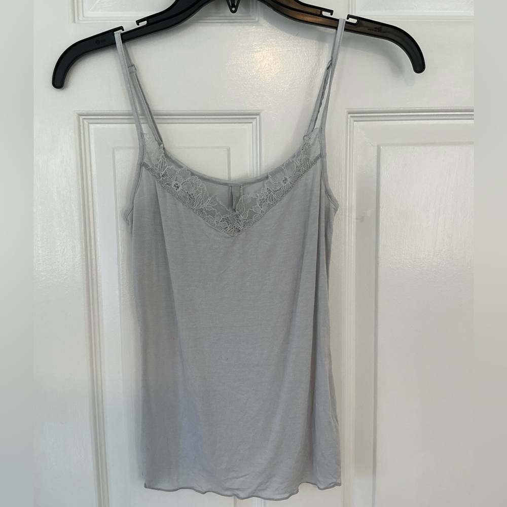 SKIMS Sheer Modal Lace Cami | Mist | Size S